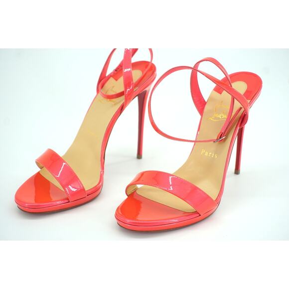 Christian Louboutin Loubi Queen Ankle Strappy Sandals Size 40 10 Pink $875 NIB - Picture 5 of 12